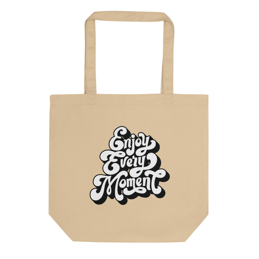 Enjoy every moments white | Eco Tote Bag | Econscious EC8000