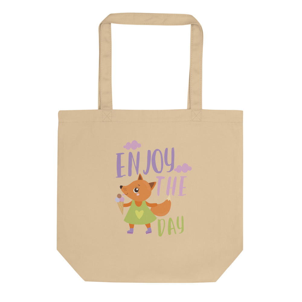 Orange fox - Ẹnoy the day | Eco Tote Bag | Econscious EC8000
