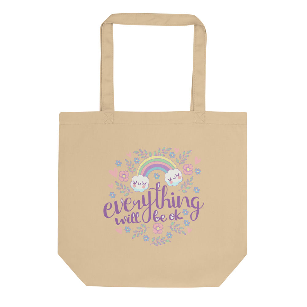 Rainbow - Everything will be ok | Eco Tote Bag | Econscious EC8000