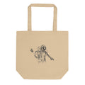 Black & white space travel man | Eco Tote Bag | Econscious EC8000