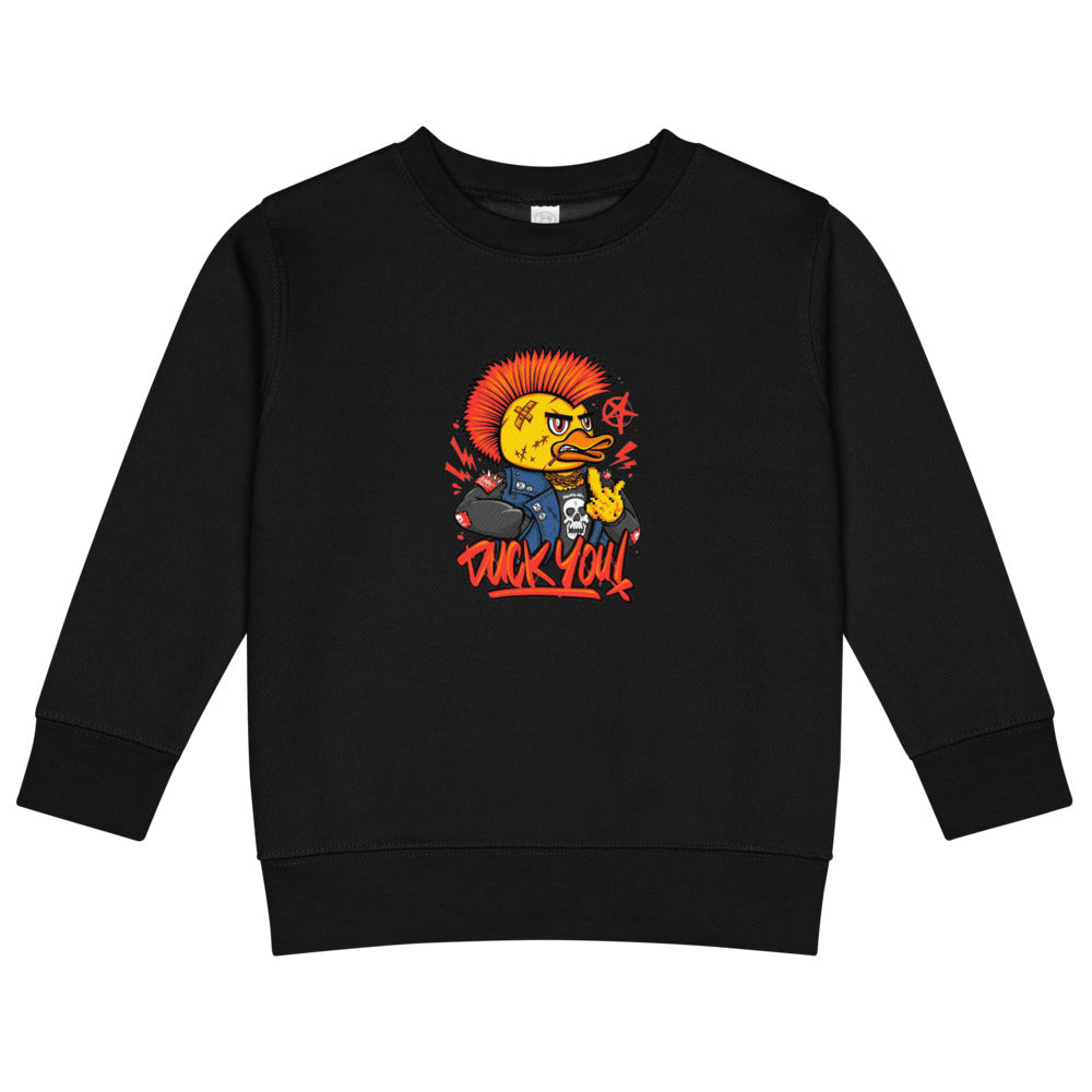 Duck you | Kids Crew Neck Sweatshirt | Rabbit Skins 3317