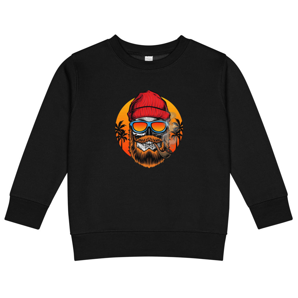 Bearded man | Kids Crew Neck Sweatshirt | Rabbit Skins 3317