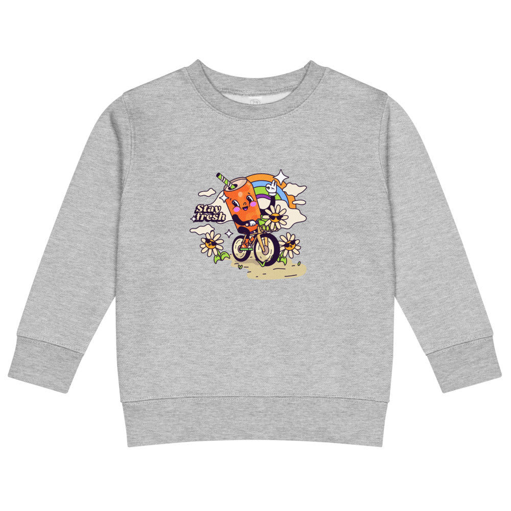 Stay fresh | Kids Crew Neck Sweatshirt | Rabbit Skins 3317