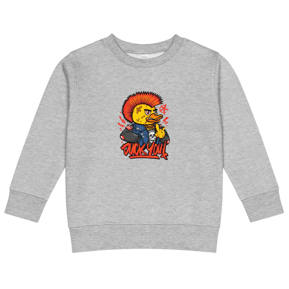 Duck you | Kids Crew Neck Sweatshirt | Rabbit Skins 3317
