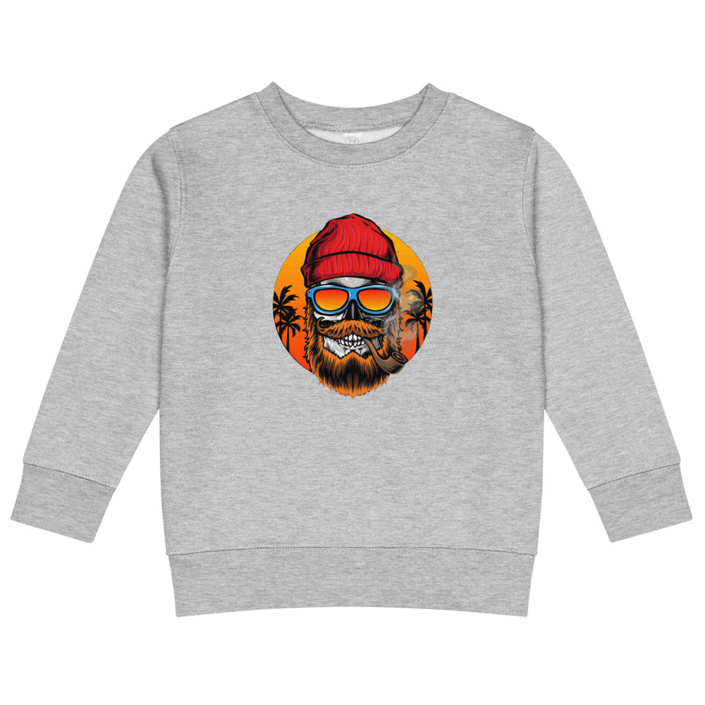 Bearded man | Kids Crew Neck Sweatshirt | Rabbit Skins 3317