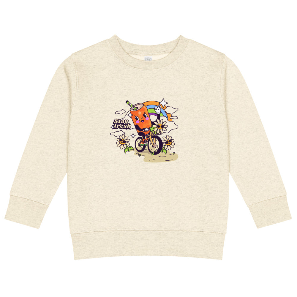 Stay fresh | Kids Crew Neck Sweatshirt | Rabbit Skins 3317