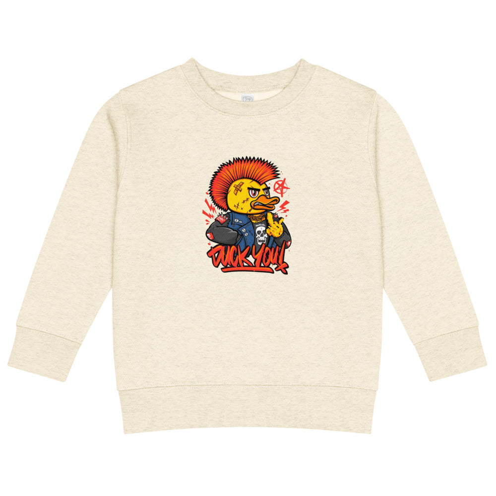 Duck you | Kids Crew Neck Sweatshirt | Rabbit Skins 3317