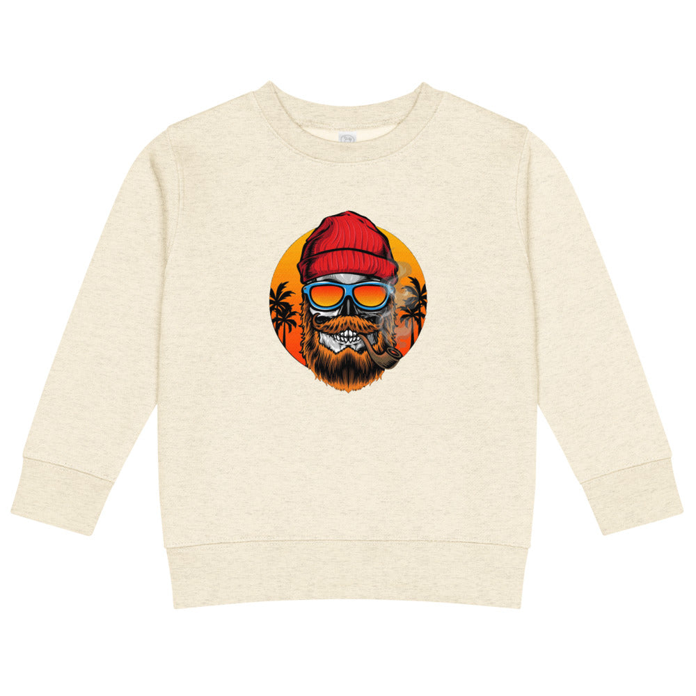 Bearded man | Kids Crew Neck Sweatshirt | Rabbit Skins 3317