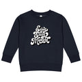 Enjoy every moments white | Kids Crew Neck Sweatshirt | Rabbit Skins 3317