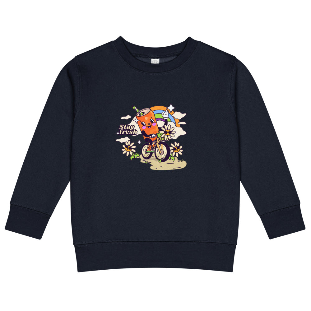 Stay fresh | Kids Crew Neck Sweatshirt | Rabbit Skins 3317
