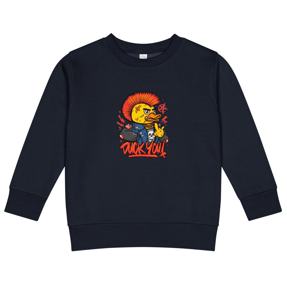 Duck you | Kids Crew Neck Sweatshirt | Rabbit Skins 3317