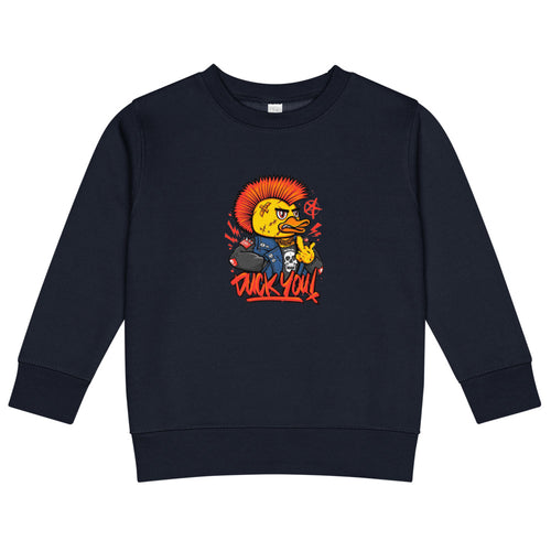 Duck you | Kids Crew Neck Sweatshirt | Rabbit Skins 3317