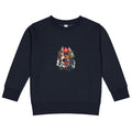 Samurai skull | Kids Crew Neck Sweatshirt | Rabbit Skins 3317