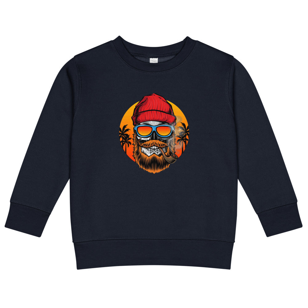 Bearded man | Kids Crew Neck Sweatshirt | Rabbit Skins 3317