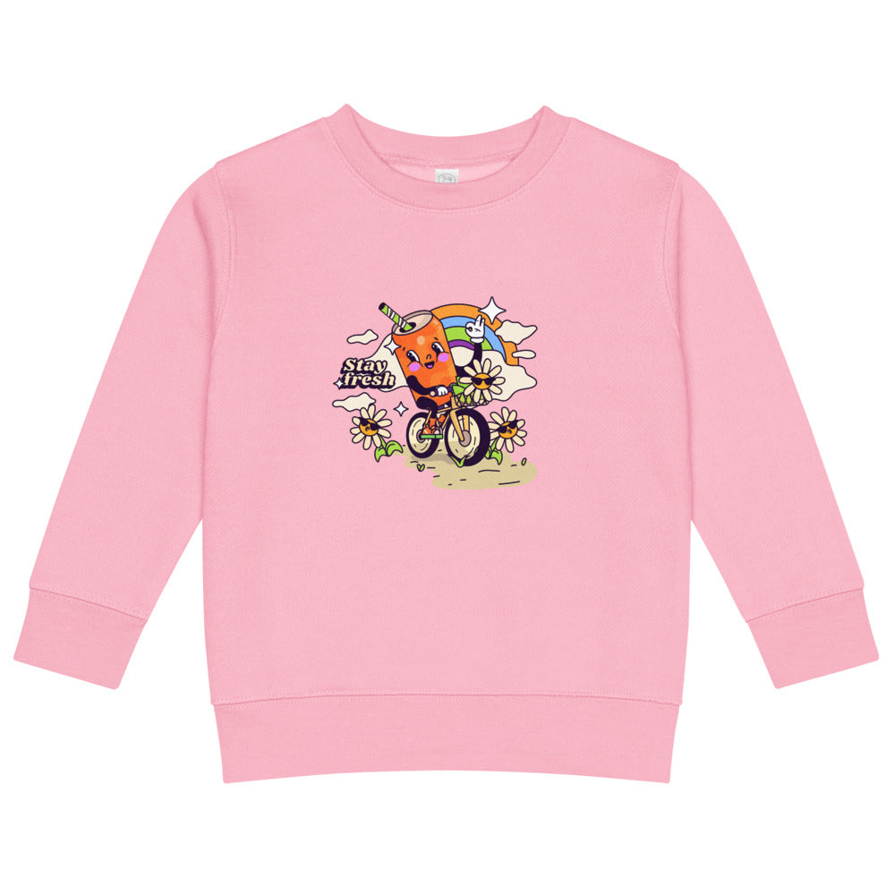 Stay fresh | Kids Crew Neck Sweatshirt | Rabbit Skins 3317