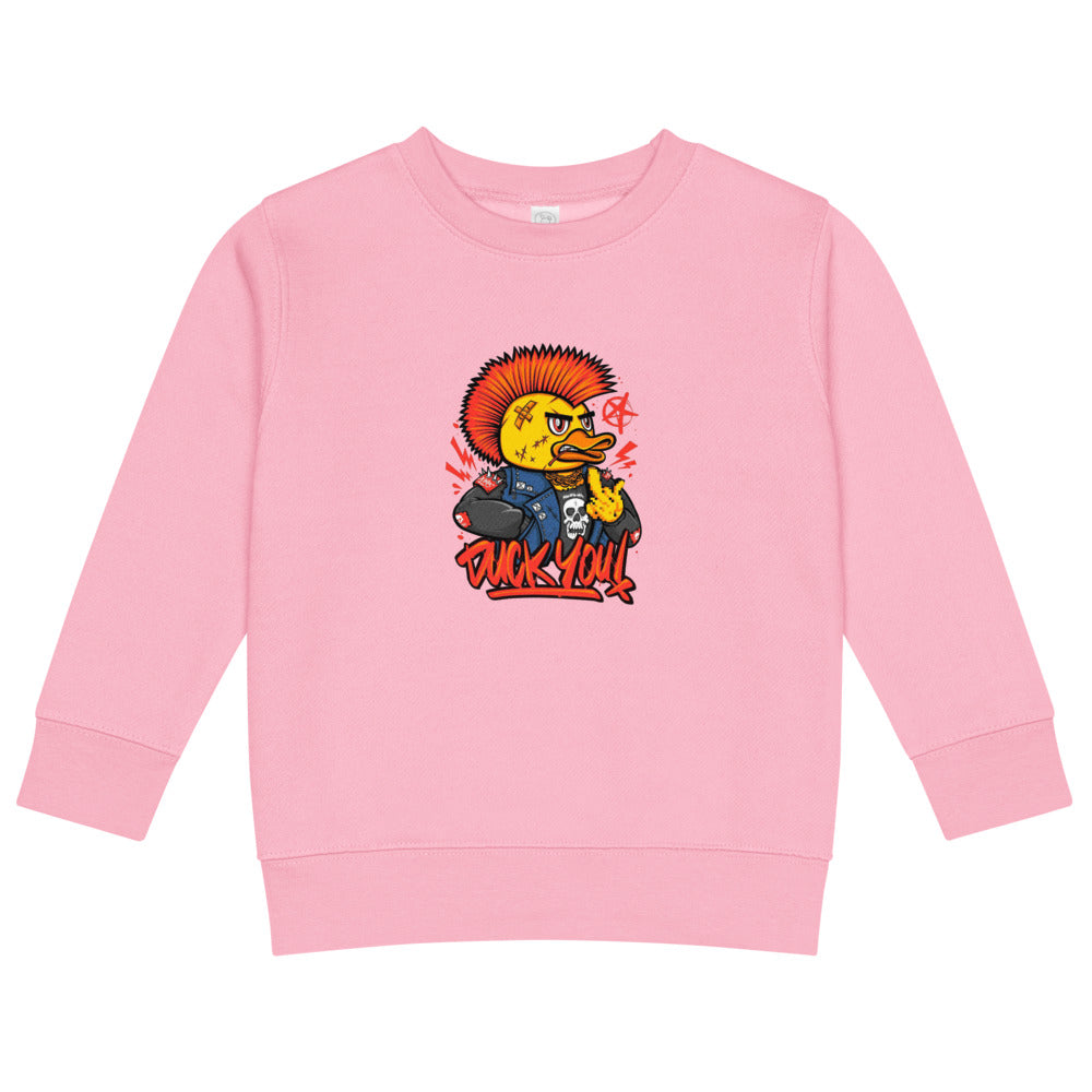 Duck you | Kids Crew Neck Sweatshirt | Rabbit Skins 3317