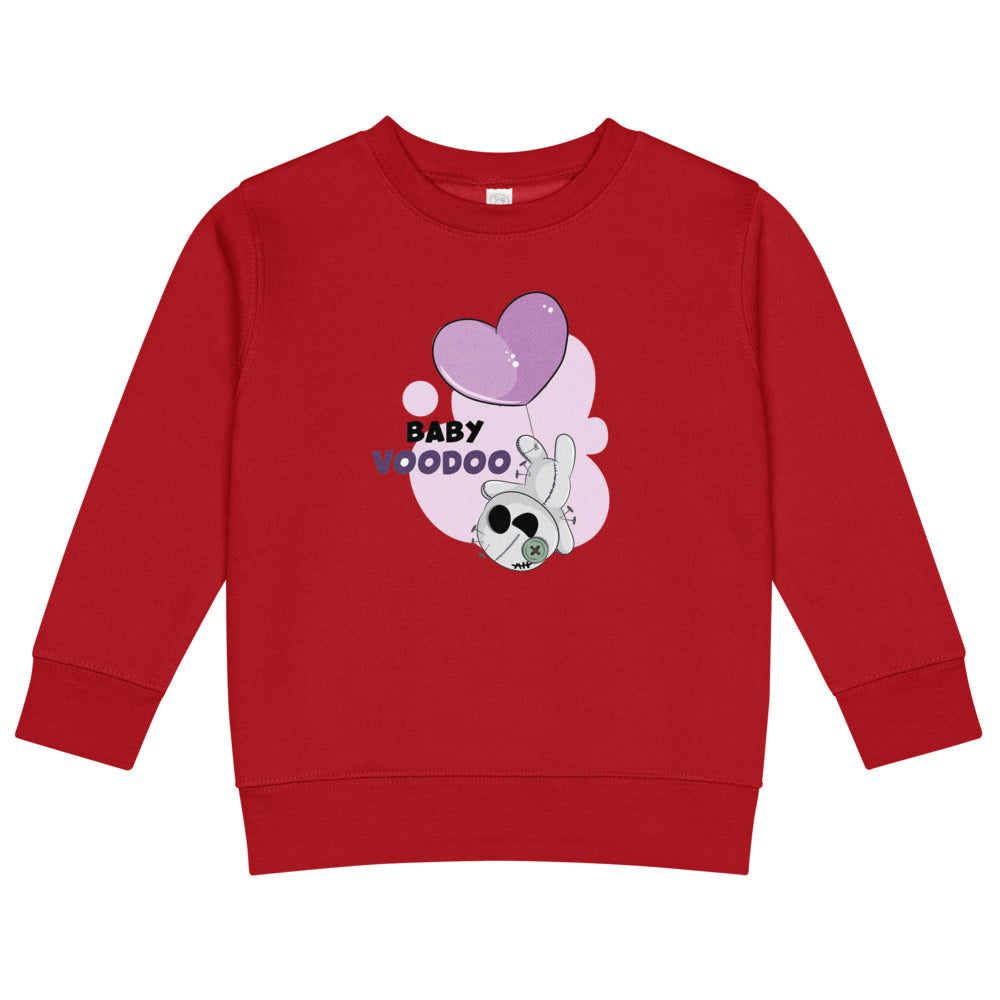 Ted heart - Baby voodoo | Kids Crew Neck Sweatshirt | Rabbit Skins 3317