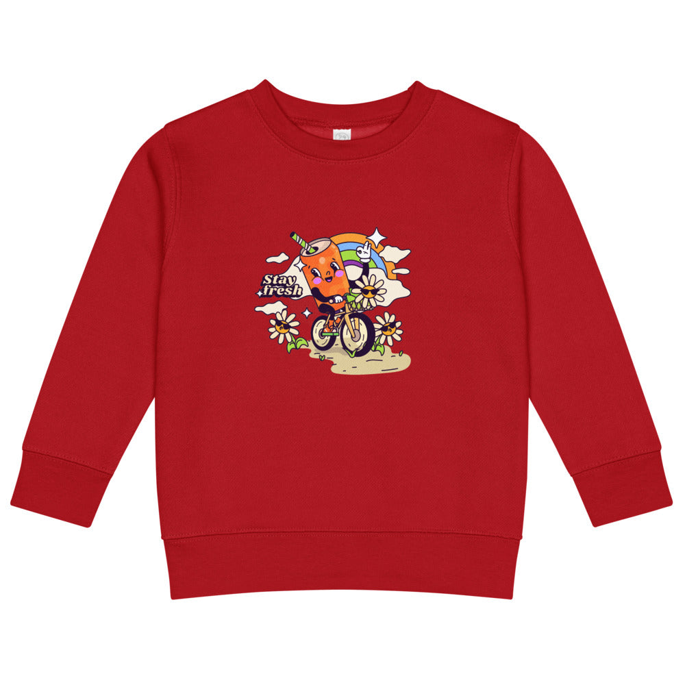 Stay fresh | Kids Crew Neck Sweatshirt | Rabbit Skins 3317