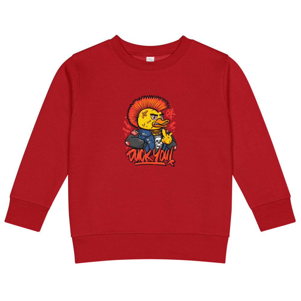 Duck you | Kids Crew Neck Sweatshirt | Rabbit Skins 3317