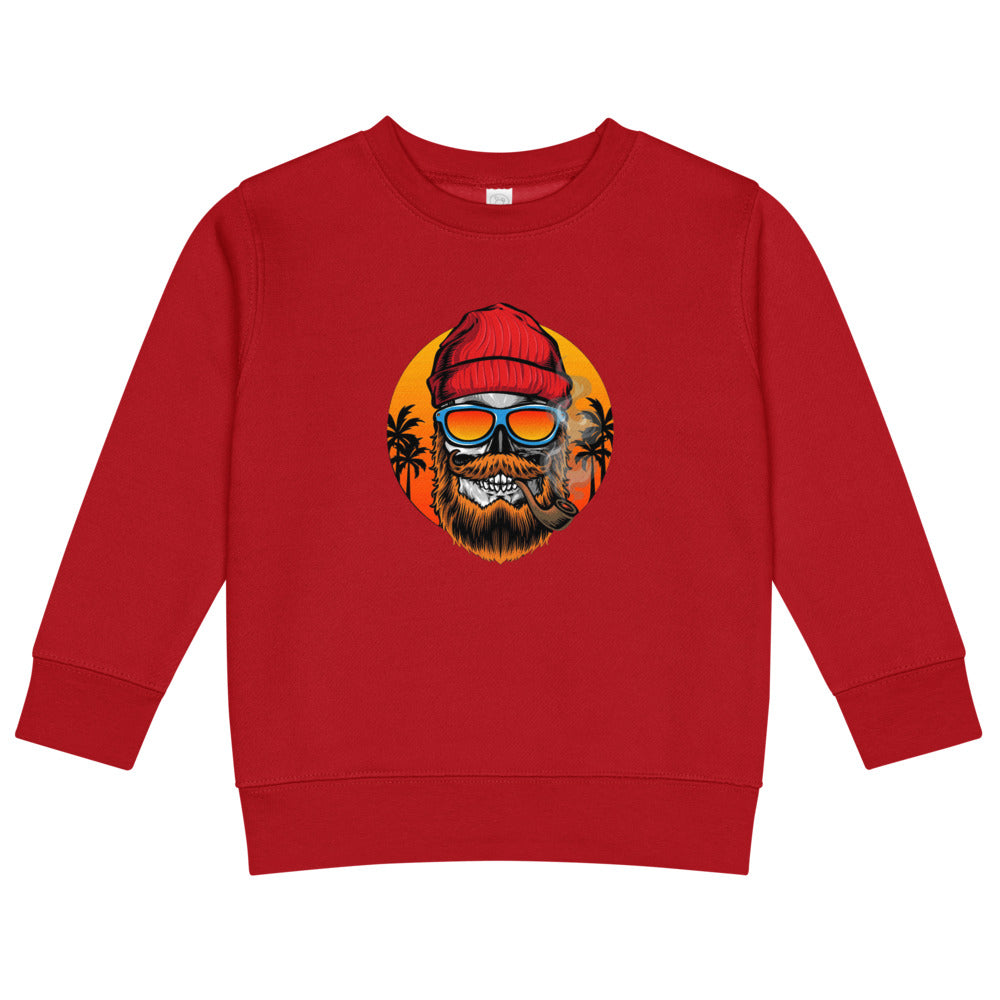 Bearded man | Kids Crew Neck Sweatshirt | Rabbit Skins 3317