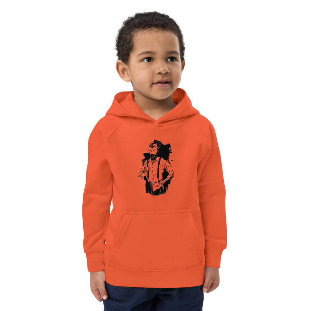 Black & White bearded man suit | Kids Eco Hoodie | SOL'S 03576