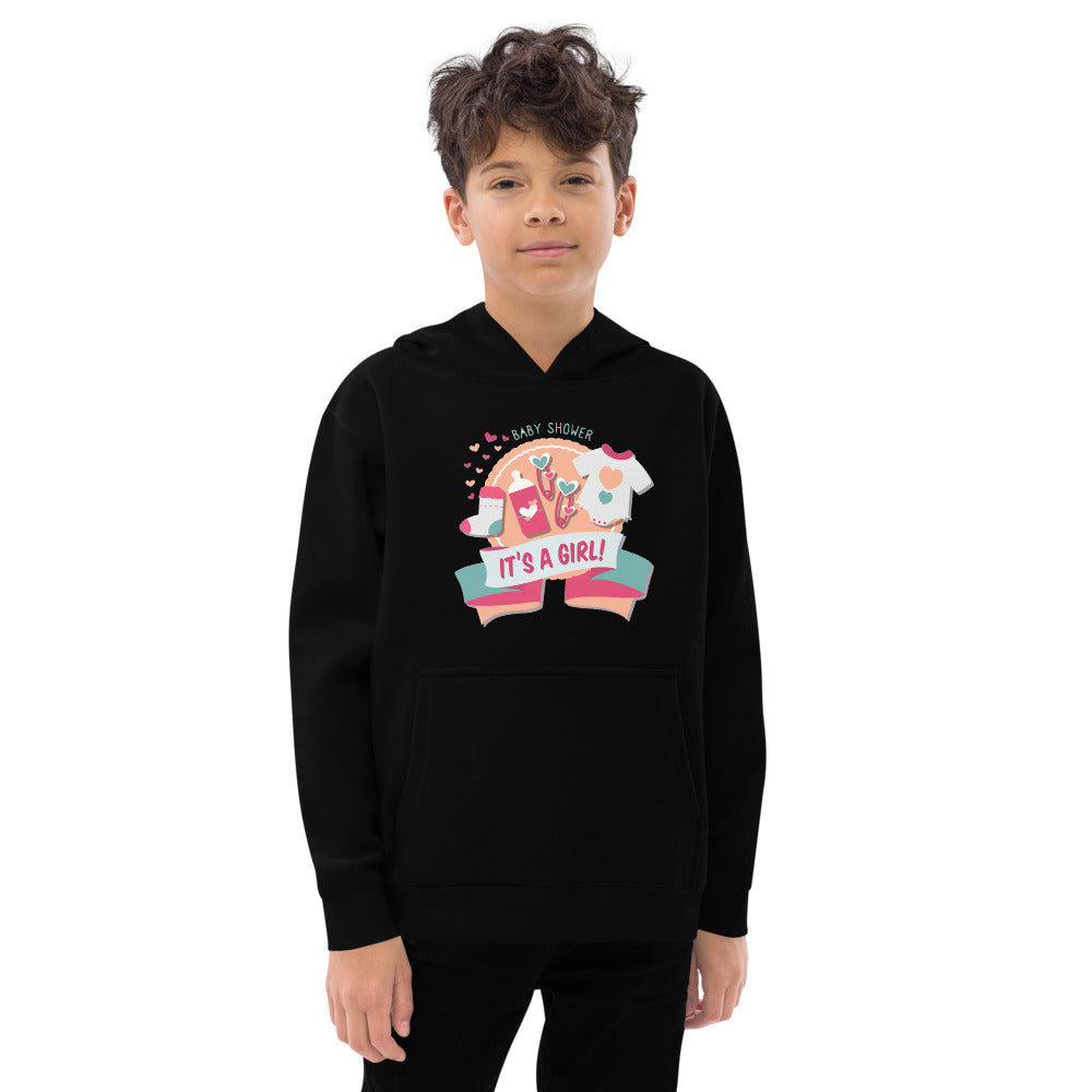 It's a girl | Kids Fleece Hoodie | Cotton Heritage Y2550
