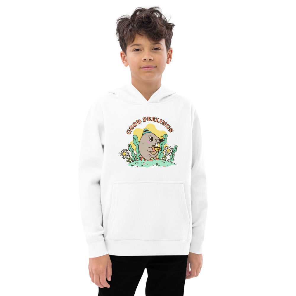 Good feelings | Kids Fleece Hoodie | Cotton Heritage Y2550