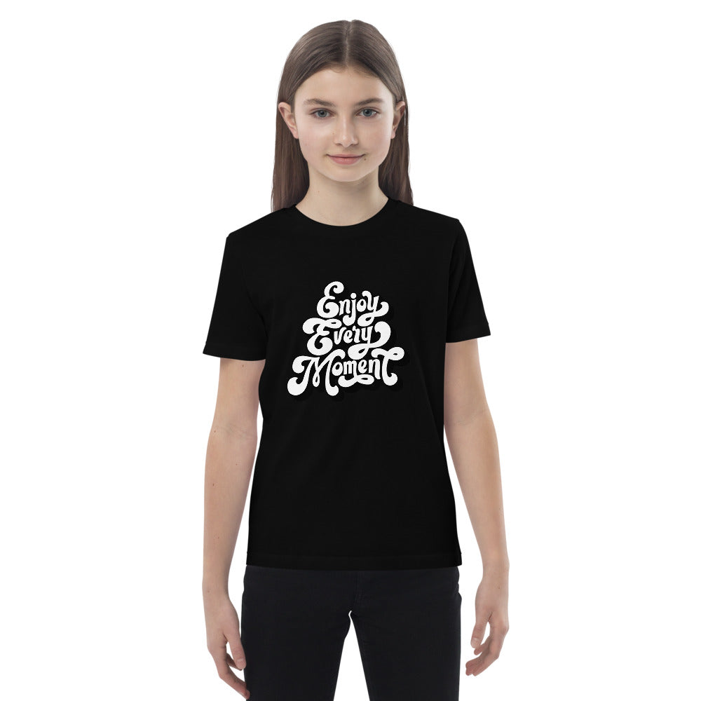 Enjoy every moments white | Kids Organic Cotton Mini Creator 2.0 T-Shirt | Stanley/Stella STTK184