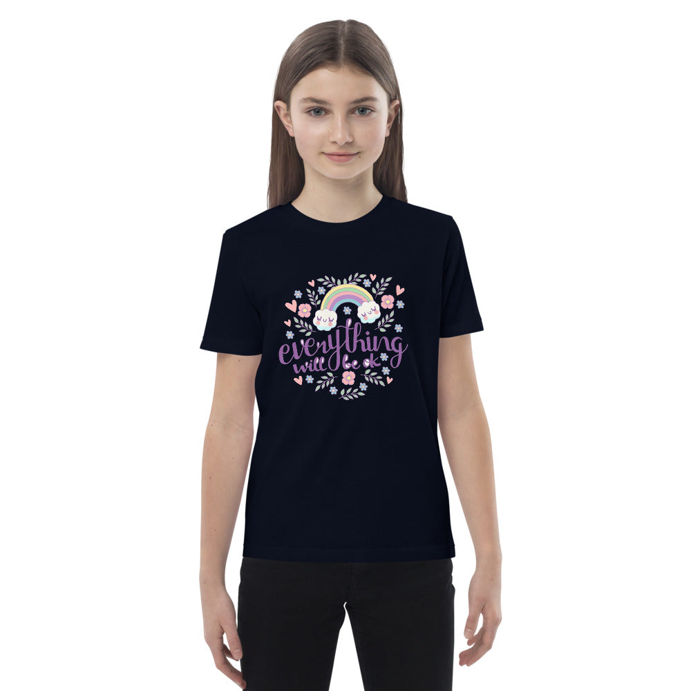 Rainbow - Everything will be ok | Kids Organic Cotton Mini Creator 2.0 T-Shirt | Stanley/Stella STTK184