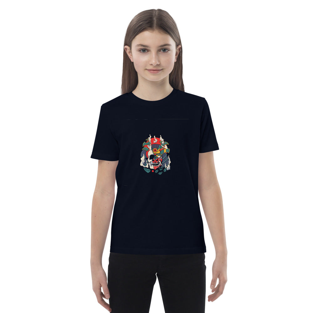 Samurai skull | Kids Organic Cotton Mini Creator 2.0 T-Shirt | Stanley/Stella STTK184