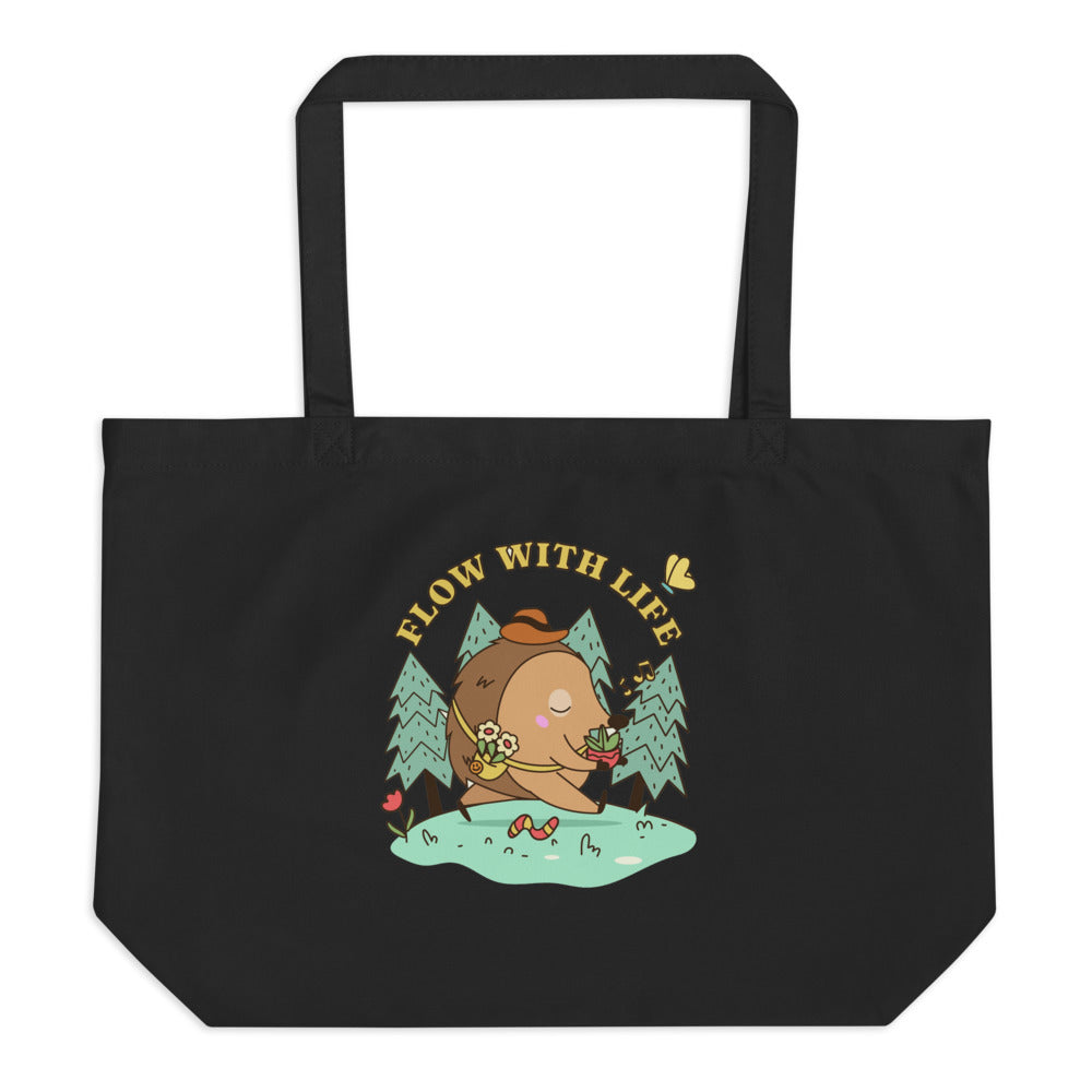 Flow with life | Large Eco Tote | Econscious EC8001
