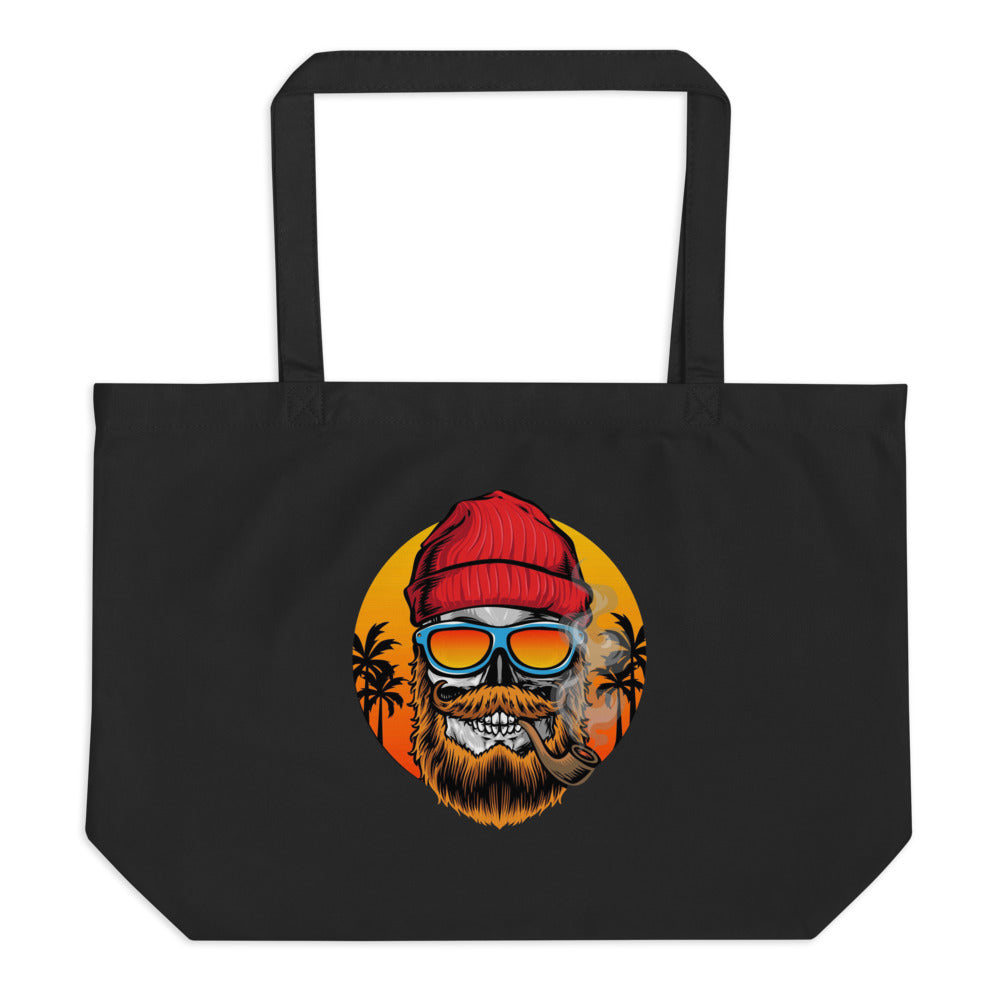 Bearded man | Large Eco Tote | Econscious EC8001