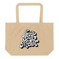 Enjoy every moments white | Large Eco Tote | Econscious EC8001