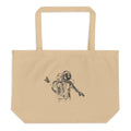 Black & white space travel man | Large Eco Tote | Econscious EC8001