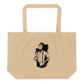 Black & White bearded man suit | Large Eco Tote | Econscious EC8001