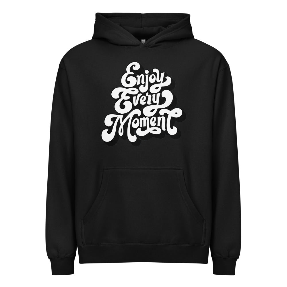 Enjoy every moments white | Men's Box Hoodie I Cotton Heritage M2635