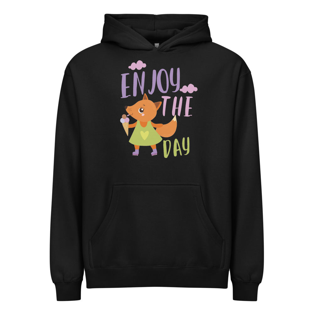 Orange fox - Ẹnoy the day | Men's Box Hoodie I Cotton Heritage M2635