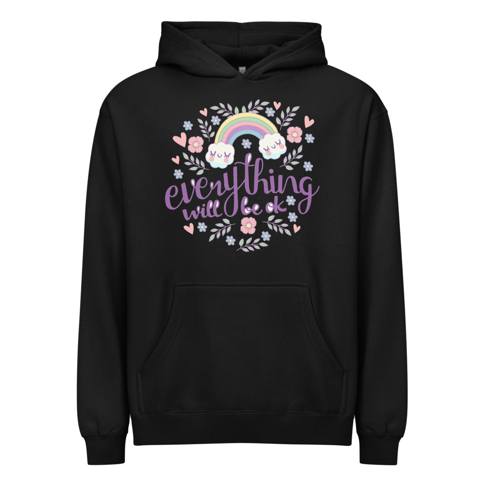 Rainbow - Everything will be ok | Men's Box Hoodie I Cotton Heritage M2635