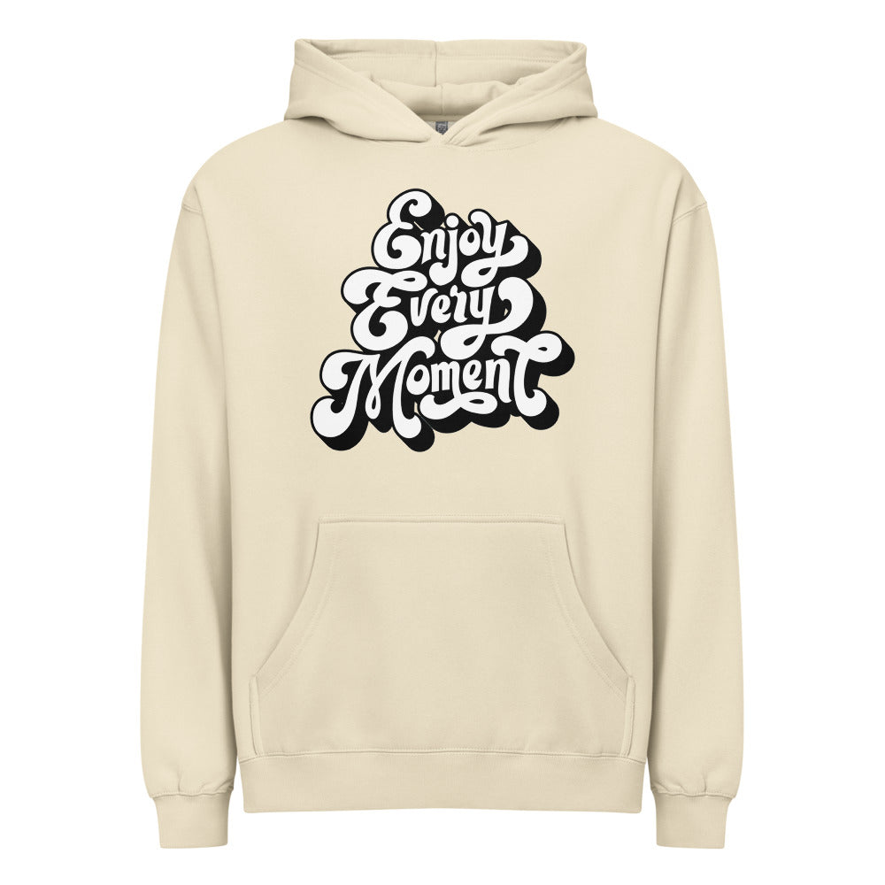 Enjoy every moments white | Men's Box Hoodie I Cotton Heritage M2635