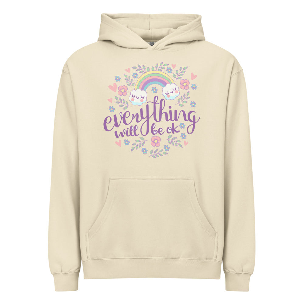 Rainbow - Everything will be ok | Men's Box Hoodie I Cotton Heritage M2635