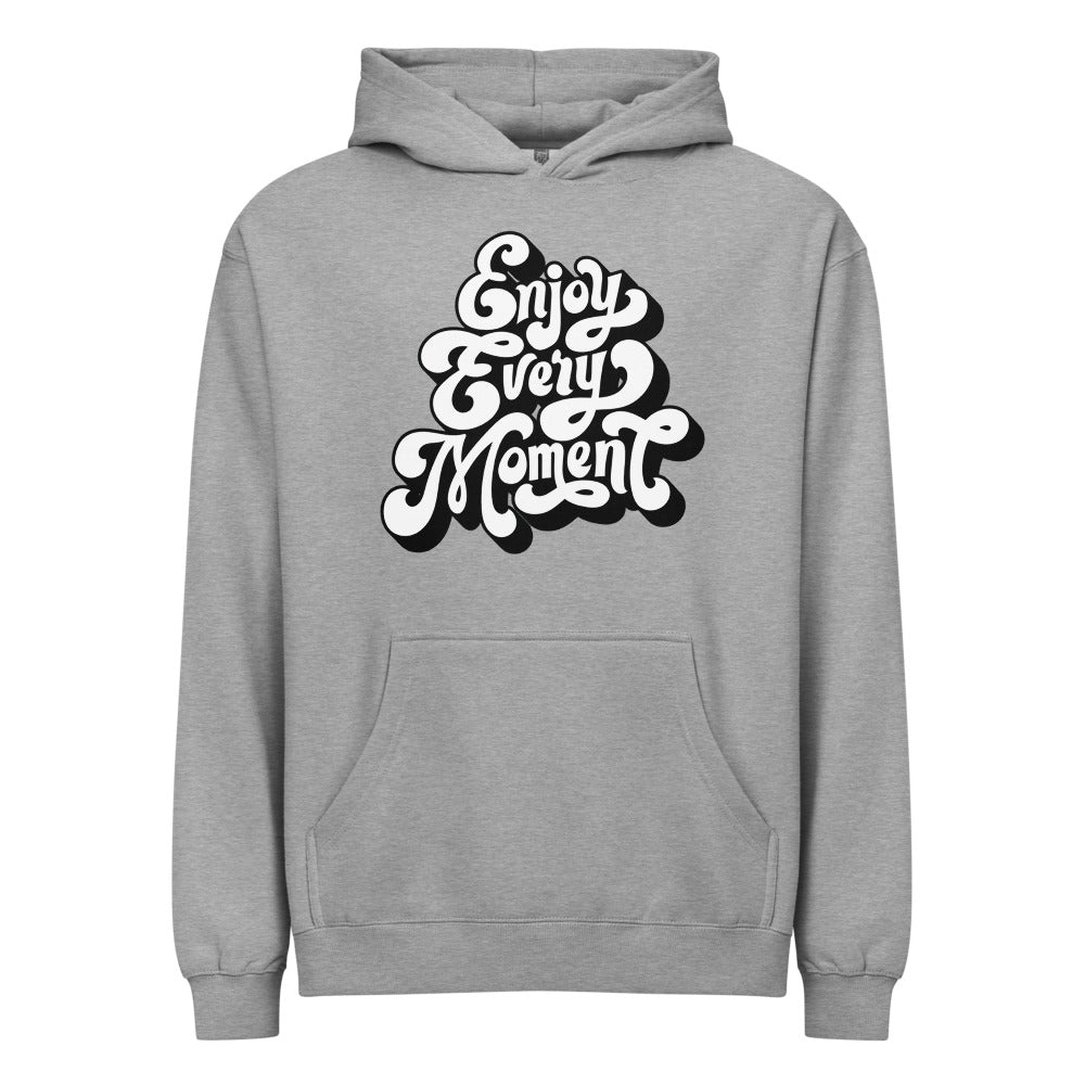 Enjoy every moments white | Men's Box Hoodie I Cotton Heritage M2635