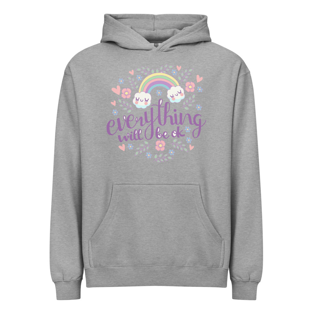Rainbow - Everything will be ok | Men's Box Hoodie I Cotton Heritage M2635