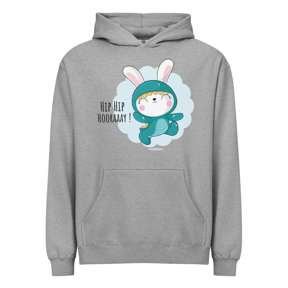 Green rabbit - HIP HIP HOORAAAY | Men's Box Hoodie I Cotton Heritage M2635