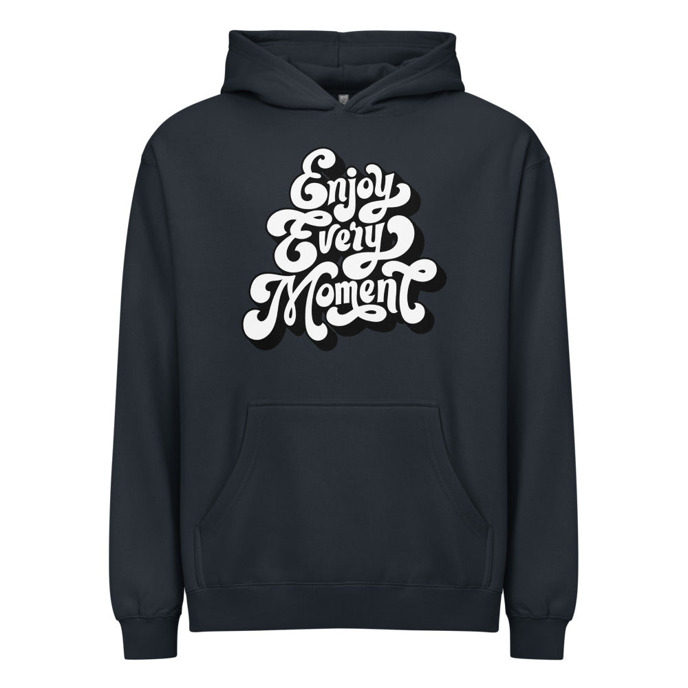 Enjoy every moments white | Men's Box Hoodie I Cotton Heritage M2635