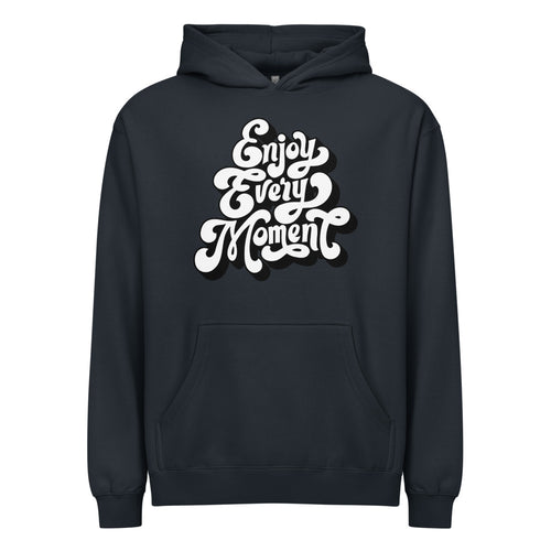 Enjoy every moments white | Men's Box Hoodie I Cotton Heritage M2635