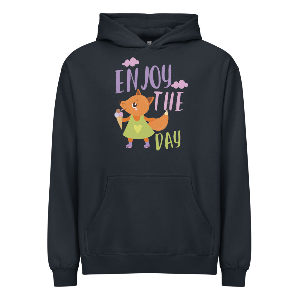 Orange fox - Ẹnoy the day | Men's Box Hoodie I Cotton Heritage M2635