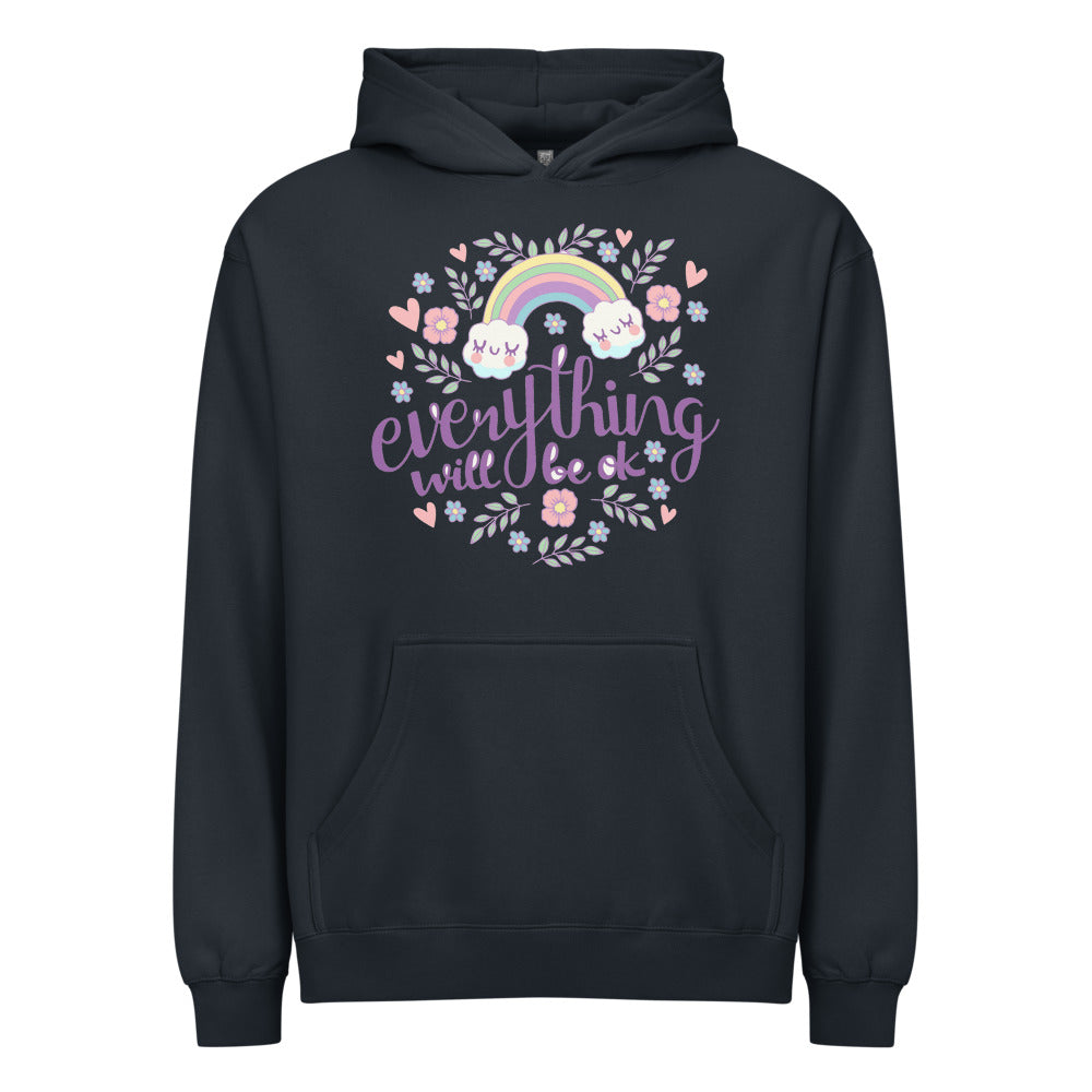 Rainbow - Everything will be ok | Men's Box Hoodie I Cotton Heritage M2635