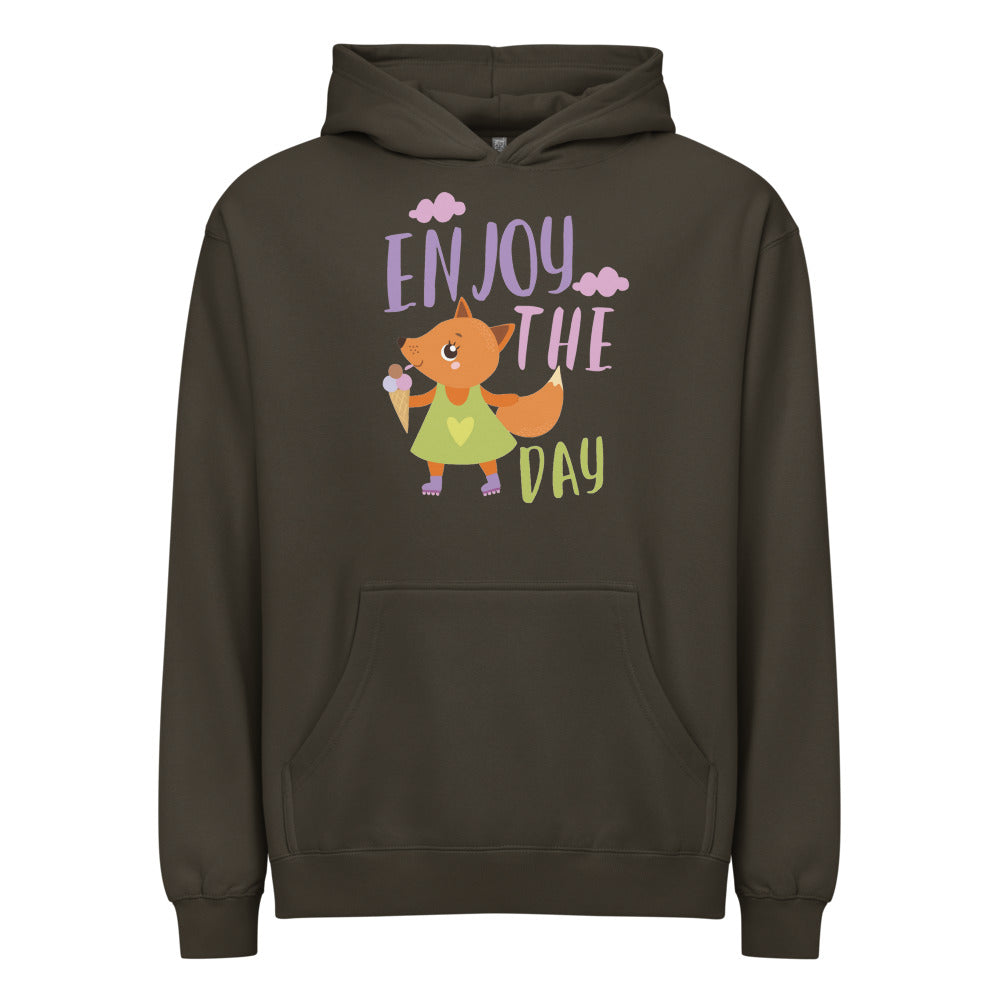 Orange fox - Ẹnoy the day | Men's Box Hoodie I Cotton Heritage M2635
