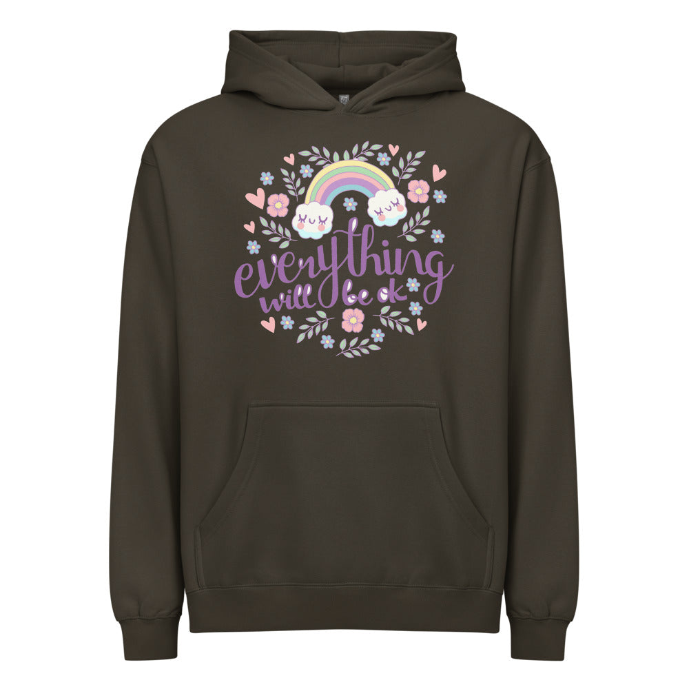 Rainbow - Everything will be ok | Men's Box Hoodie I Cotton Heritage M2635