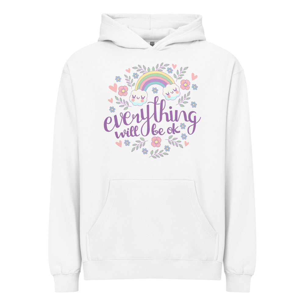 Rainbow - Everything will be ok | Men's Box Hoodie I Cotton Heritage M2635